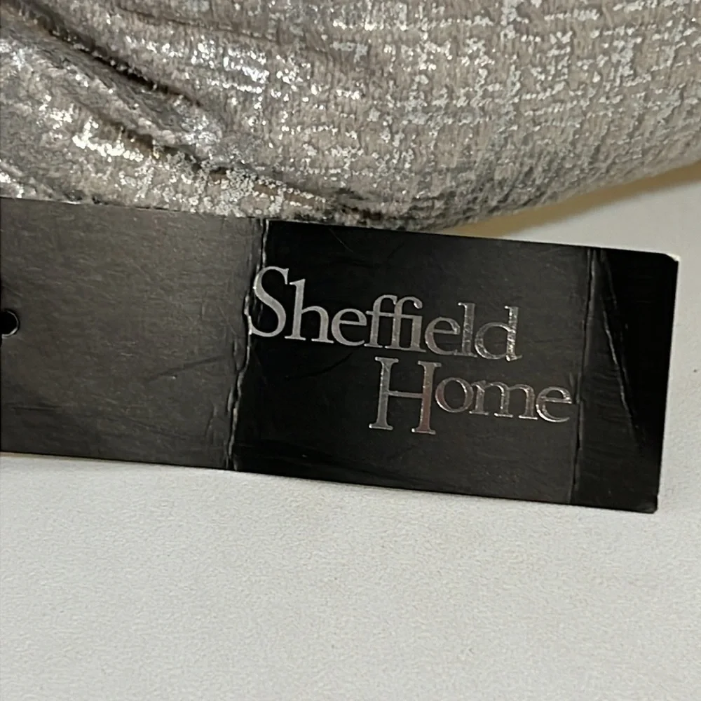 Sheffield Home Silver Metalic Pillow Size 20X20